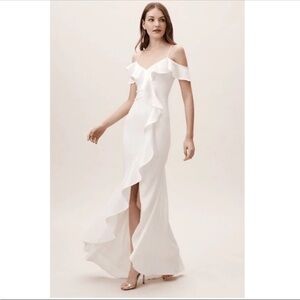 BHLDN | Dresses | Bhldn Selma Halterneck Satin Maxi Dress | Poshmark